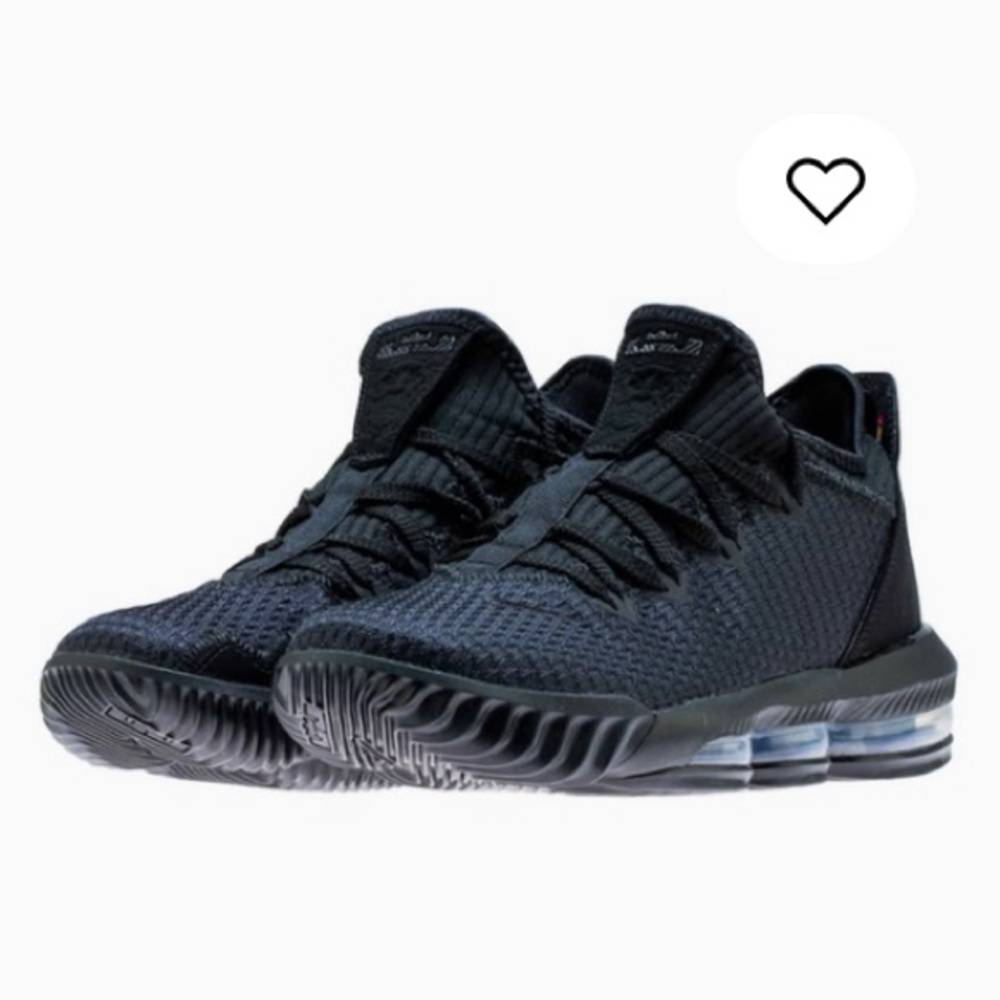 Nike LeBron 16 Low Triple Black CI2668-002 Size 13